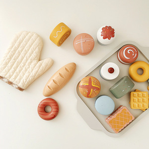 2024 nouveaux enfants cuisson des aliments semblant jouer <span class=keywords><strong>cuisine</strong></span> jeu gâteau dessert simulation jouets en bois ensemble pour enfants garçons et filles - Product Image 6