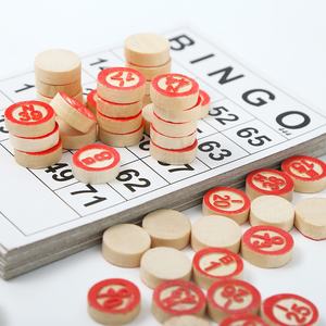 Russie soviétique numéro en bois échecs Lotto et jeu <span class=keywords><strong>de</strong></span> cartes Bingo Vintage Bingo Lotto numéro jeu - Product Image 3