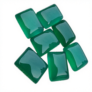 Pierre précieuse naturelle de qualité, onyx bleu, forme rectangulaire, cabochon plat, pierre précieuse en vrac, offerte pour la fabrication de bijoux en gros, utilisation mondiale - Product Image 4