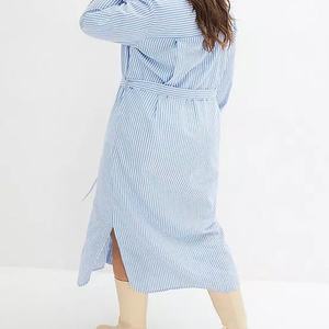 Robes chemises maxi amples à manches longues, imprimées à rayures, sur mesure, pour fabricants de vêtements - Product Image 6