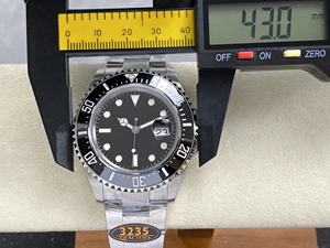 Reloj Mecánico de Lujo de la Mejor Calidad, Resistente al Agua, 43 mm, Fábrica QF, Acero 904L, Movimiento ETA 3235, 126600, Cerámica Negra, Reloj de Buceo - Product Image 2