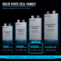 Cellules de batterie solide à haute densité énergétique 450Wh/kg 3.7V 36000mAh 36Ah 3C pour drones de relevé et de cartographie