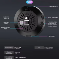 Diffuseur de parfum musical RGB pour voiture avec lampe rythmique, désodorisant d'air aromathérapeutique, contrôle vocal via application, clip diffuseur de rythme