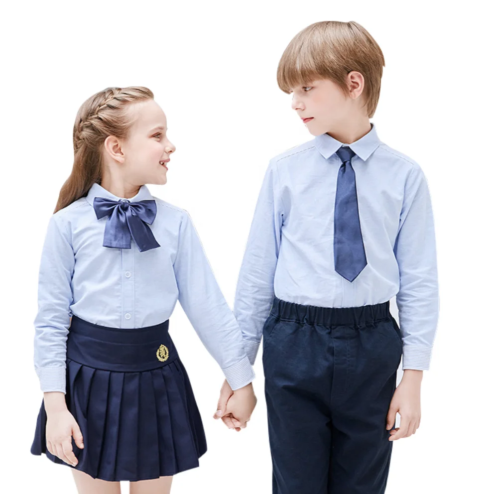 Высококачественная фабричная унисекс униформа для начальной школы нового дизайна для весны и осени