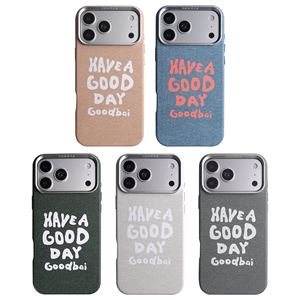 เคสโทรศัพท์แบบไร้สาย TPU+PC ผิวสัมผัสหนัง สำหรับ 17 Pro Max ดีไซน์กรอบกล้องขนาดใหญ่ พร้อมปุ่มเสียงโลหะ - Product Image 1