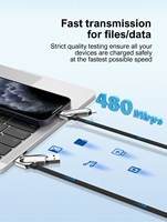 LDNIO LC25 1,2 m Cable de carga súper rápida múltiple 4 en 1 Cable de datos múltiples 100W Tipo-C Cable de datos de carga rápida para teléfono móvil