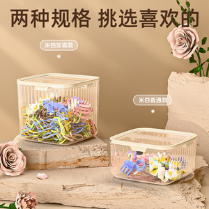 Hair Accessory <b>Storage</b> <b>Box</b> Large Capacity With Lid Desktop Organizer For Hair Ties Clips Bands Jewelry Holder - Product Image 2