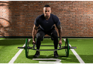Mdbuddy แท่งดักของ barbell ชุบโครเมียม, 56นิ้วพร้อมที่จับยกสำหรับ squats, <span class=keywords><strong>deadlift</strong></span> - Product Image 3