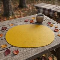 Magnifique set de table ovale en similicuir, résistant à la chaleur et réutilisable, idéal pour les mariages, restaurants, salles à manger, écoles, ordinateurs, maisons et bars.