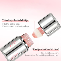 Rubor Líquido Impermeable de 6 Colores con Bajo MOQ, Etiqueta Privada, Tinte Mate Hidratante para Mejillas, Rubor Facial, Maquillaje Vegano, Rubor en Crema Personalizado