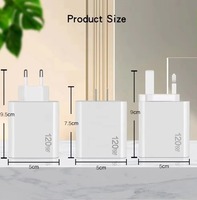Station de charge USB multi-ports 120W, station d'accueil de charge rapide pour plusieurs appareils, accessoires de téléphone pour bureau et commerce