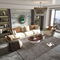 Hand gefertigte 3-Sitzer Villa Luxus möbel Rechteckiges Nappa Echt leder Home Designer Sofa