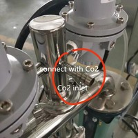 Mélangeur de boissons gazeuses en acier inoxydable, réservoir de mélange de boissons gazeuses pour ligne de production de boissons non alcoolisées