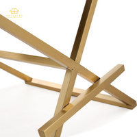 Nouveau design Chaise de bar moderne en cuir véritable noir avec cadre doré Chaise de comptoir de luxe.