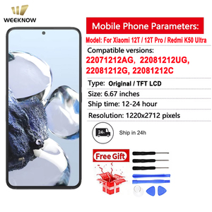 Nouvel écran LCD TFT Incell d'origine pour Xiaomi <span class=keywords><strong>12T</strong></span> Mi <span class=keywords><strong>12T</strong></span> <span class=keywords><strong>Pro</strong></span>, remplacement d'écran tactile LCD pour Redmi K50 Ultra avec cadre - Product Image 3