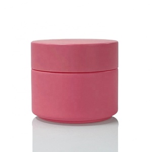 Tarro de vidrio opalino azul mate de 100 g vacío con tapa azul para crema facial, loción y cuidado de la piel, etiqueta para el cuidado de la piel, tratamiento de superficie, 50 g, 60 g - Product Image 4