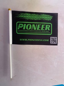 Bandiere per auto diplomatiche personalizzate stile gagliardetto di seta bianca con Logo stampa in poliestere sublimazione bandiere per auto in bianco per finestra - Product Image 5