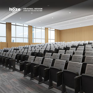 Silla de Cine Plegable Ergonómica de Diseño Moderno de Aleación de Aluminio de Lujo HOZE HS-1220-2, Silla de Auditorio con Reposabrazos para Cine en Casa - Product Image 3