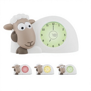 ZAZU Kids <span class=keywords><strong>Sam</strong></span> Sheep Réveil éducatif avec lumière LED jour/nuit, alimenté par piles, pour garçons et filles (marron) - Product Image 2
