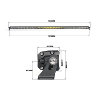 OGA 48 Series 300W Barra de luz de trabajo LED 4x4 Off Road 50 pulgadas 300W 14230lm Barra de luz combinada de inundación de punto Delgado