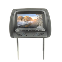 Luxe et abordable dans la voiture siège arrière double 7 ''DVD lecteur d'appui-tête de remplacement universel avec moniteur et écrans intégrés