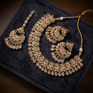 Elegante Juego de Joyería de Latón de Alta Calidad con Circonitas, Chapado en Rodio, Estilo Étnico, para Regalo de Boda, Compromiso, Aniversario o Fiesta - Product Image 2