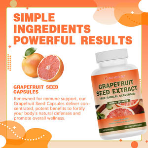 <span class=keywords><strong>Extrait</strong></span> de Pépins de <span class=keywords><strong>Pamplemousse</strong></span> 500mg en Capsules - Complément Herbal Naturel, Soutien Immunitaire et Digestif, Végétalien GMP Sans OGM - Product Image 3