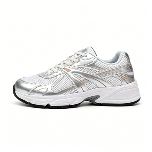 Zapatillas deportivas de diseño robusto con estampado personalizado para hombre y mujer, ligeras, resistentes al desgaste, de malla, transpirables, informales, para otoño - Product Image 1
