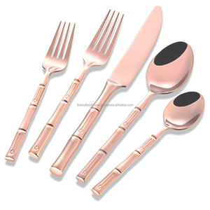 Juego de cubiertos con mango hecho a mano, cubiertos decorativos de estilo occidental hechos a mano, con acabado de plata - Product Image 3