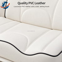 Fauteuil de soin électrique de luxe à 3 moteurs avec panneau et commande au pied, coque en acrylique, pour centre de bien-être