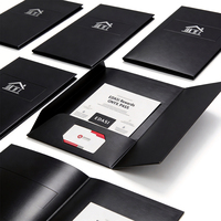 Porte-documents professionnel personnalisé, épaissi, laminé, avec deux poches, fabrication fiable