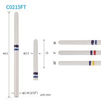 Cutter rotatif en céramique cylindrique mince personnalisable avec logo pour la mise en forme de résine composite en dentisterie