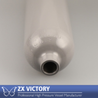 Cylindre en acier vide ZX TPED personnalisable de 1,5L à 9L, haute pression, sans gaz, directement de l'usine