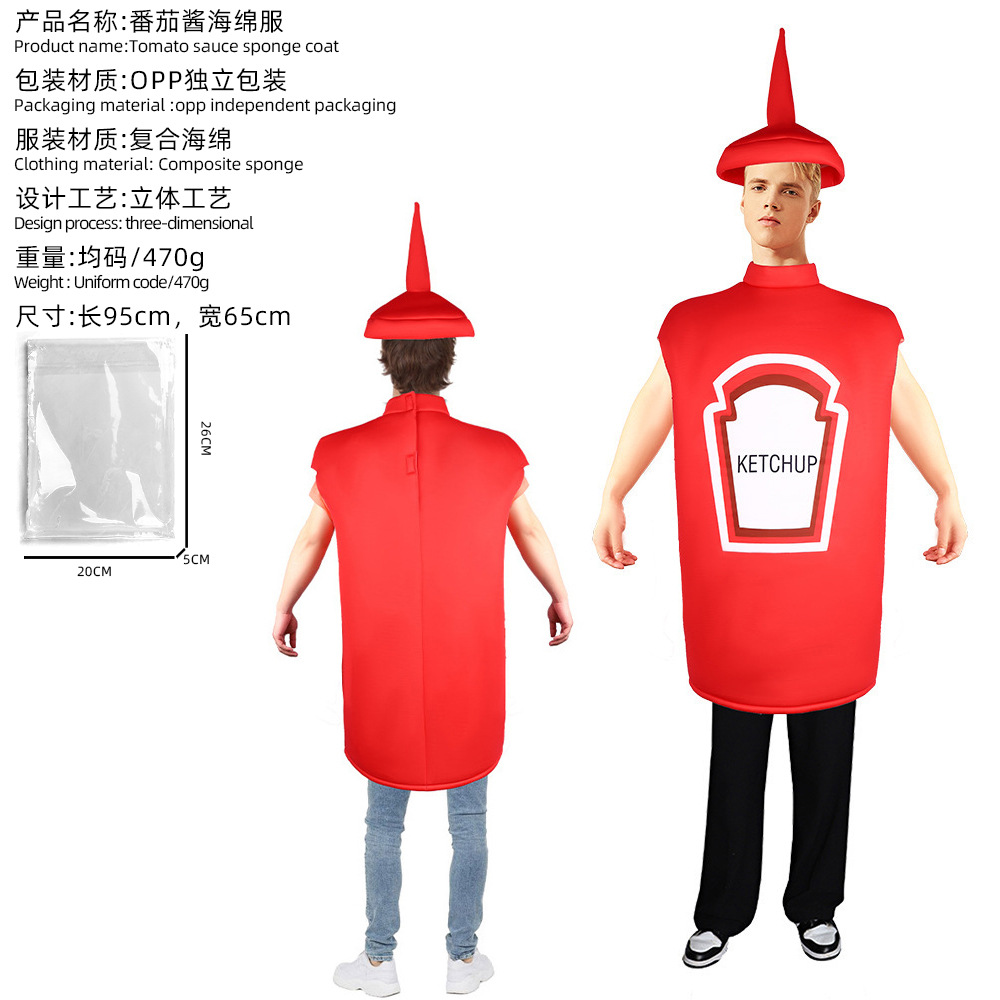 Tomato sauce sponge suit