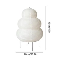 Lampe sur pied LED en papier de riz MIXING Creative Home Decoration, style japonais Akari, artisanale, design moderne, base E27, pour hôtel.