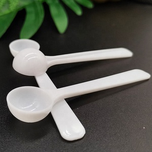 Small 1gram/<strong>2ml</strong> White Plastic <strong>Measuring</strong> <strong>Spoon</strong> PP Material Independent Package for Salty Foods 1g Plastic <strong>Spoon</strong> in OPP Bag - Product Image 5