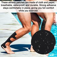 Bande de kinésiologie prédécoupée, élastique, pour le sport, pour la cheville, le talon et les ligaments, pour le soutien musculaire