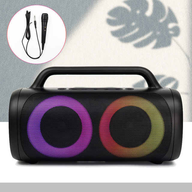 Professional Home Party Speakers with Karaoke Wireless Microphone Party Box bluetooth Speakers Big Portable Hifi Speakers