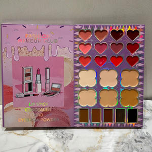 Kit de maquillaje Mineral vegano multifuncional, paleta facial con acabado metálico, juego de libros de maquillaje en polvo, pigmento alto Libre de crueldad, 20g - Product Image 4