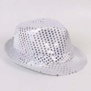 Sombrero Fedora Mini con Lentejuelas Brillantes, Esencial para Fiestas de Lujo, Alta Calidad y Durabilidad, Muestra un Estilo Único, Sé el Centro de Atención en la Fiesta - Product Image 1