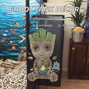 Figurine décorative pour aquarium, ornement en résine pour aquarium, accessoire de paysage sous-marin, décor mignon en forme d'arbre pour aquarium - Product Image 2