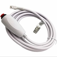 Câble adaptateur d'appel infirmier à âme en cuivre 6P4C avec bouton d'urgence en forme de poire et pince de câble, modèle 2815
