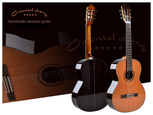 Guitarra Clásica Cherry CG-710S-39 de 39 Pulgadas, Tapa de Cedro Sólido de Alta Calidad, Color Natural Acústico, ABS de Alto Brillo - Product Image 2