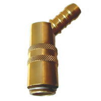 Connecteur à déconnexion rapide ZZ80-45 45 °   Coude pour HASCO Z80/9/13/19 en laiton avec/sans valve, moule de refroidissement OEM