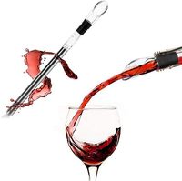 Verseur à vin réutilisable 3 en 1 et bâton refroidisseur de bouteille, refroidissement rapide sans glace pour les fêtes, bâton refroidisseur de vin, tige de refroidissement du vin