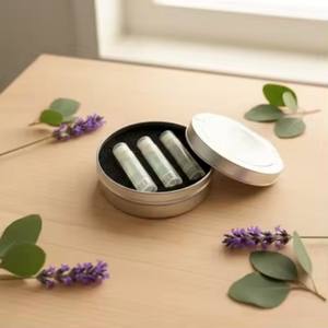 60 мл пустая круглая металлическая банка с офсетной печатью и индивидуальной завинчивающейся крышкой для упаковки мятных пластырей, мазей и косметики - Product Image 4