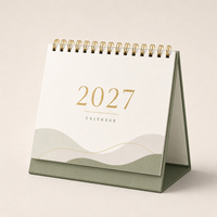20 Tahun Pengalaman Pabrik Profesional Percetakan Agenda Kertas Meja 2027, Planner, Kalender Spiral Kraft Custom Hardcover