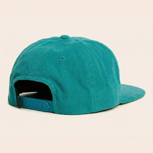 कस्टम कढ़ाई टोपी अनस्ट्रक्चरर कॉर्डुरॉय स्नैपबैक कैप उच्च गुणवत्ता वाले वयस्कों 6 पैनल भूरे रंग के कैप - Product Image 4