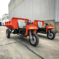 Tricycle Électrique de Chantier à Charge Lourde, Tricycle Électrique Benne Basculante 15km/h pour le Transport de Résidus Miniers en Tunnel - Vente Chaude