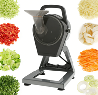 Machine à découper les oignons verts électrique professionnelle multifonctionnelle pour restaurant et traiteur, coupe les oignons verts, les piments, le gingembre et l'ail en anneaux